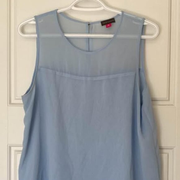 Vince Camuto Light Blue Sleeveless Blouse Size Medium - Picture 1 of 3